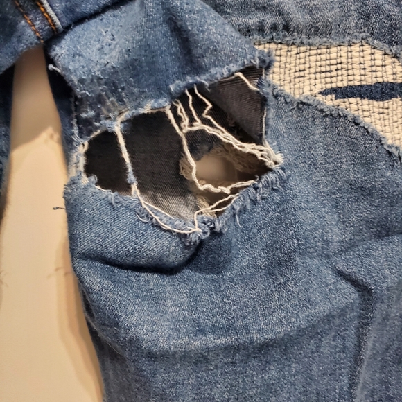 American Eagle Cropped Jeggings Destroyed size 16 SHORT - Picture 11 of 16